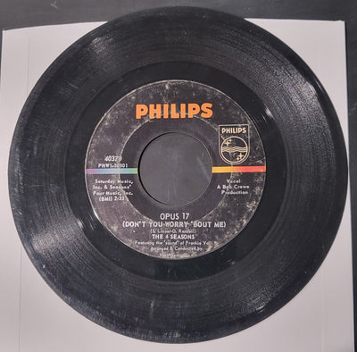 The 4 Seasons Opus 17 / Beggars Parade Philips 45rpm Record 1966 Frankie Valli