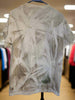 Vintage Custom Cat and Fishbones Sequin White Ladies Medium T-Shirt Cotton