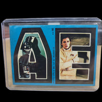 1980 Star Wars Empire Strikes Back Series 2 #36 Blue Vader Leia "AE" Sticker
