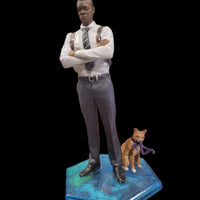 Disney Captain Marvel Nick Fury & Goose Cat 4" PVC Cake Topper Figure Statue