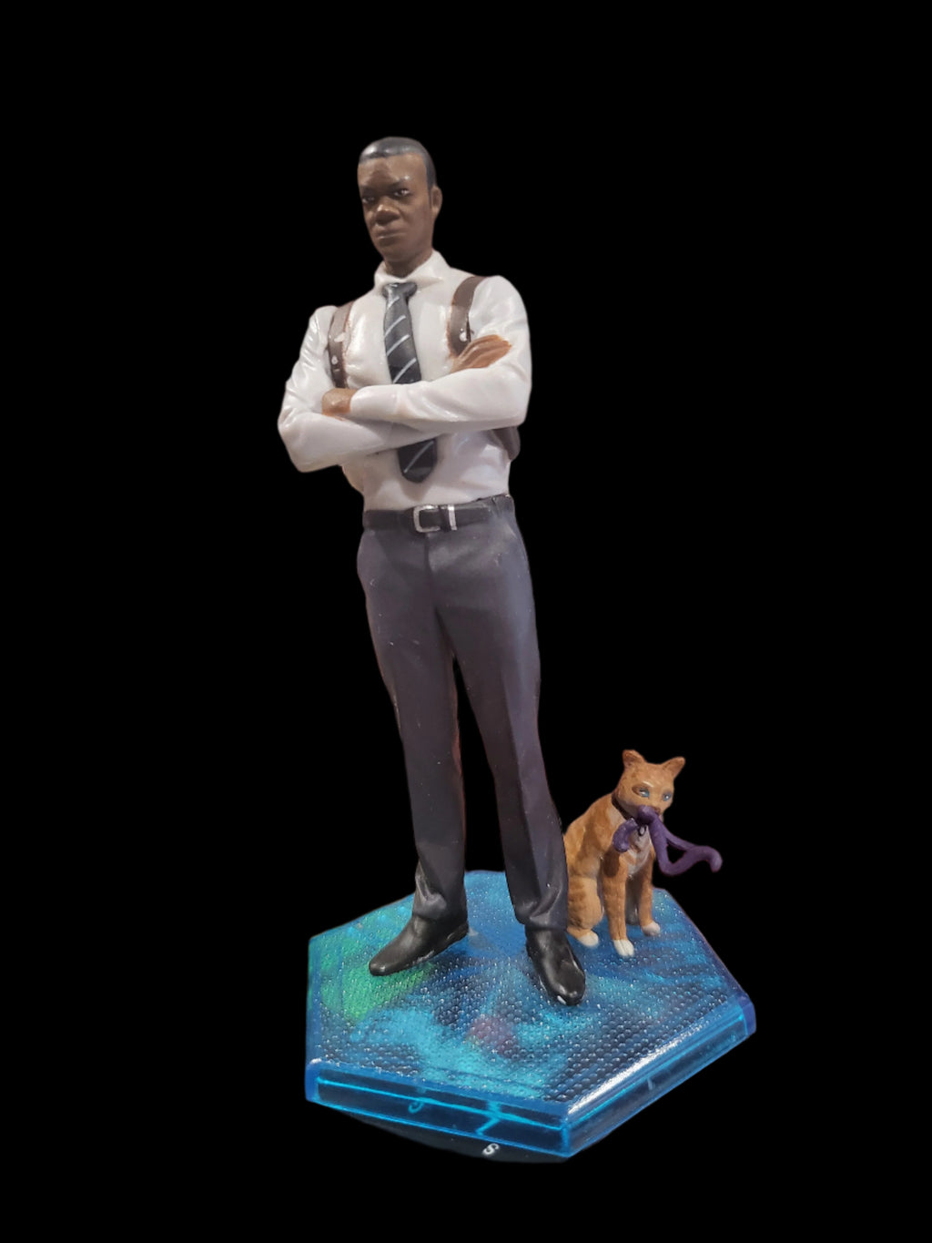 Disney Captain Marvel Nick Fury & Goose Cat 4" PVC Cake Topper Figure Statue