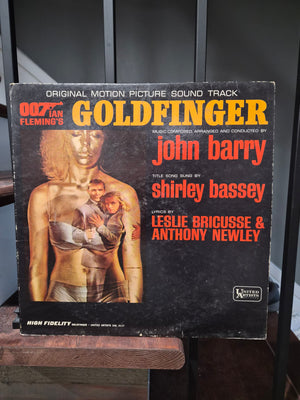 007 Goldfinger Original Motion Picture Soundtrack (1964) Mono LP UAL-4117 Record