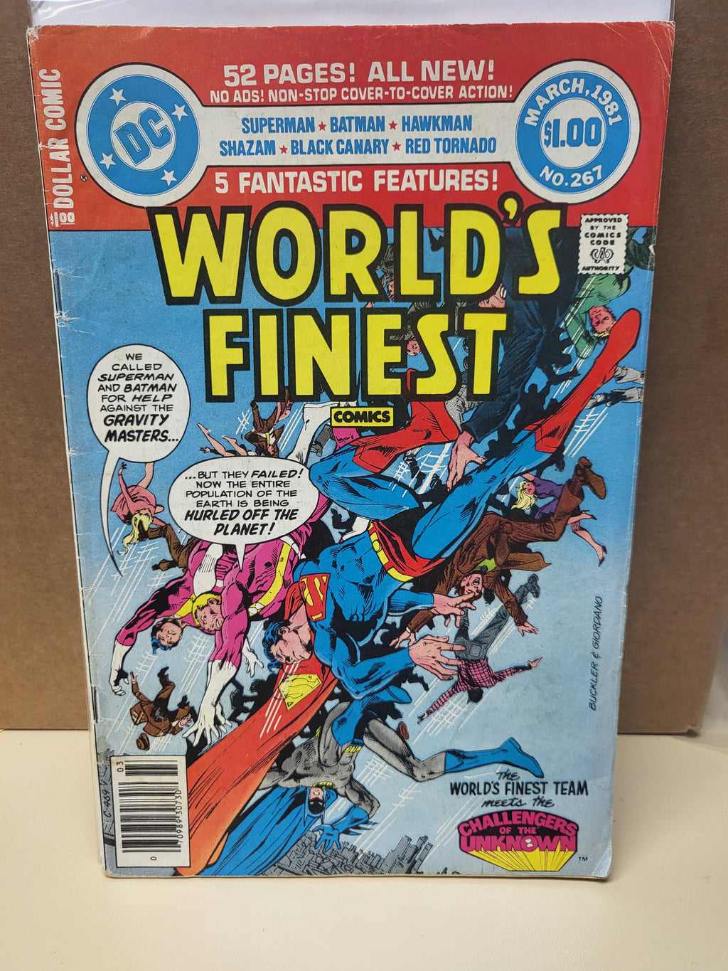 World's Finest Comics #267 (1981) DC Comics Buckler/Giordano Cover 5 Stories EX