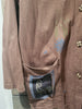 Vintage 1990's Match Point USA Small Cotton Linen Button Down Cat Shirt W/Pockets