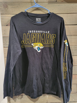 Fanatics Pro Line NFL Jacksonville Jaguars Medium Navy Long Sleeves Football Shirt