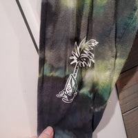 Ron Jon Volcom Tie Dye Long Sleeves Medium Hawaiian Surfer Shirt