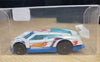 2010 Hot Wheels Super Blitzen HW Racing #107 White / Blue Die-Cast with Case