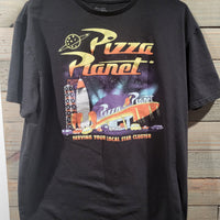 Disney Pixar Toy Story Pizza Planet Black XL (46/48) Retro Style T-Shirt