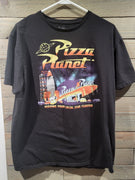 Disney Pixar Toy Story Pizza Planet Black XL (46/48) Retro Style T-Shirt