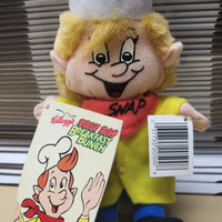 1997 Kellogg's Bean Bag Breakfast Bunch Rice Krispies Snap 8" Plush Doll NWT