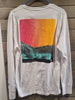 Hollister California Medium White Long Sleeves Shirt Surf Design