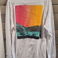 Hollister California Medium White Long Sleeves Shirt Surf Design