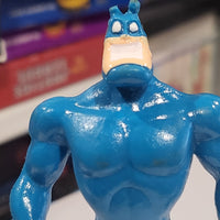 1994 Bandai The Tick 3" Figure With Base / Cake Topper - Broken Antennas