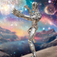 1997 Toybiz Marvel Cosmic Power Blasts 5" Silver Surfer Action Figure