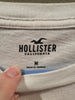 Hollister California Medium White Long Sleeves Shirt Surf Design