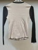 Wet Seal Petite Small Tiger Print Sparkles Brown/Beige Long Sleeve Shirt