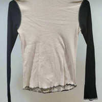 Wet Seal Petite Small Tiger Print Sparkles Brown/Beige Long Sleeve Shirt