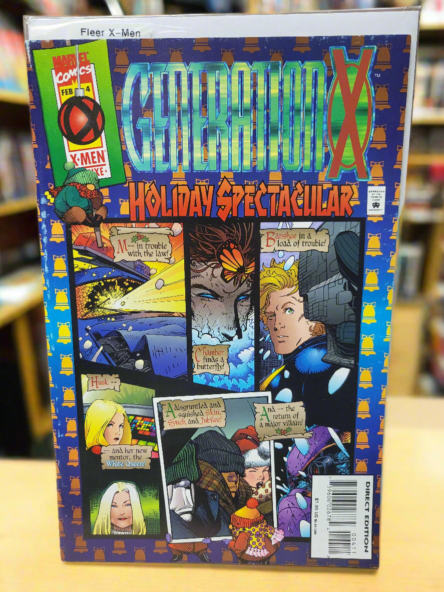 Generation X #4 (1995) Marvel Holiday Spectacular With 2 Fleer Ultra X-Men Cards
