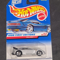1998 Hot Wheels First Editions #31/40 Silver Callaway C-7 #677 Sealed Die-Cast Car