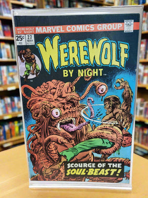 Werewolf By Night #27 (1975) MVS #9 Captain Marvel Gil Kane Dr. Glitternight FINE