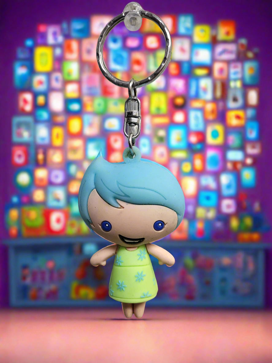 Disney Store Parks Joy 3D Blind Bag Inside Out Series 6 Keychain Purse Keyring Figure