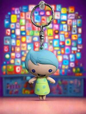 Disney Store Parks Joy 3D Blind Bag Inside Out Series 6 Keychain Purse Keyring Figure