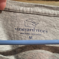 Vineyard Vines Gray Merry Christmas 2017 Holiday Themed Medium Long Sleeves Shirt