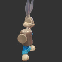 1994 Vintage Warner Brothers Looney Tunes Bugs Bunny 5.5" Figure With Watering Can