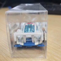 2010 Hot Wheels Super Blitzen HW Racing #107 White / Blue Die-Cast with Case