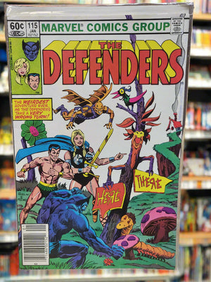 The Defenders #115 (1983) Don Perlin Cover Newsstand Edition Beast Namor VF