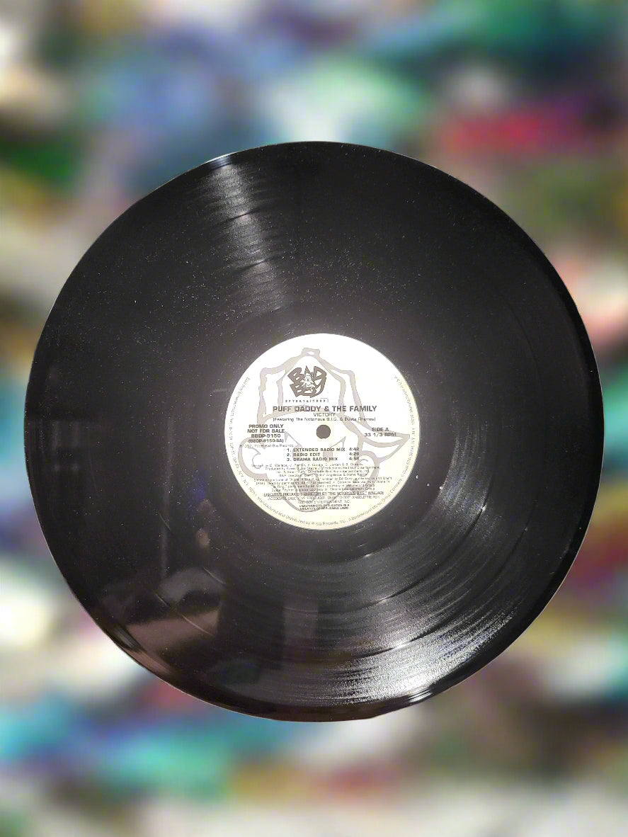 Puff Daddy & The Family Victory Promo 12" Record Notorious B.I.G. Busta Rhymes Rap