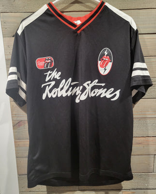 2024 The Rolling Stones Black Pull Over Large (42-44) Baseball Jersey NM