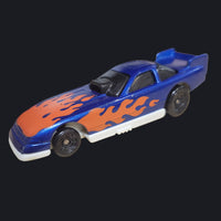 1993 Hot Wheels McDonalds Blue With Flames Funny Car Chine Die-Cast Race Car