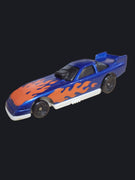 1993 Hot Wheels McDonalds Blue With Flames Funny Car Chine Die-Cast Race Car