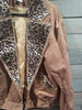 Vintage 1995 Christine Phillipe Brown Medium Leopard Jacket With Shoulder Pads