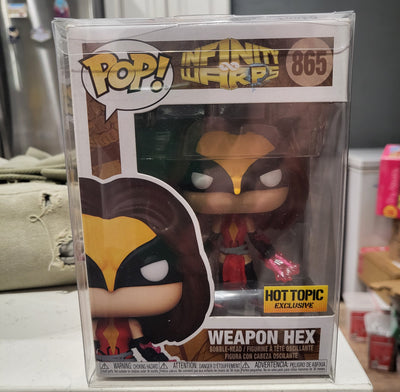 Funko Pop Marvel Infinity Warps Hot Topic Exclusive Weapon Hex #865 w/Case