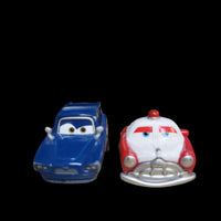 Disney Pixar Cars Movie Set Of 4 Diecast Metal Cars Mattel 1:55 Lenticular Eyes