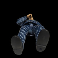 1999 Jakks WWE WWF Rare Shane McMahon Blue Pinstripe Suit Wrestling Figure w/Mic