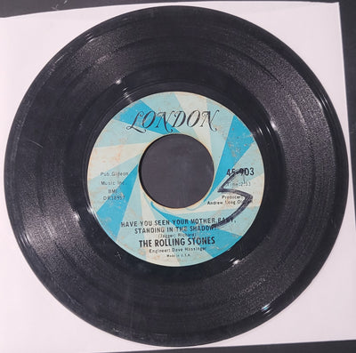 Rolling Stones Who's Driving My Plane/Have You Seen Your Mother Baby 45rpm Record