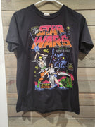 Star Wars Comic Book 35 cent Luke Skywalker vs. Darth Vader Small Black T-Shirt