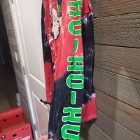 Simply Southern Tie Dye Christmas Holiday Ho-Ho Small Long Sleeve Santa Snowman Shirt