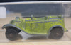 1970s Vintage Tootsie Toy Green Metal Roadster Die-Cast Car with Case