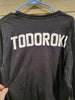 My Hero Academia Funimation Anime Todoroki Adult Small Black Fire & Ice Long Sleeves Shirt