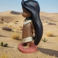 Walt Disney Animators Collection 3" Toddler Pocahontas Glitter Dress Variant Figure