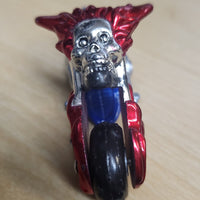 2007 Maisto Lobo 1:64 Blue Voodoo Skull Die-Cast Series XIII Motorcycle w/Case