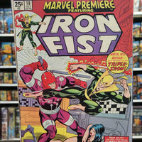 Marvel Premiere #18 (1974) Iron Fist 4th app / Origin Conclusion MV Stamp #74 FINE