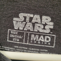 Star Wars Mad Engine Hot Topic Boba Fett 2XL (XXL) Black Retro Graphic T-Shirt