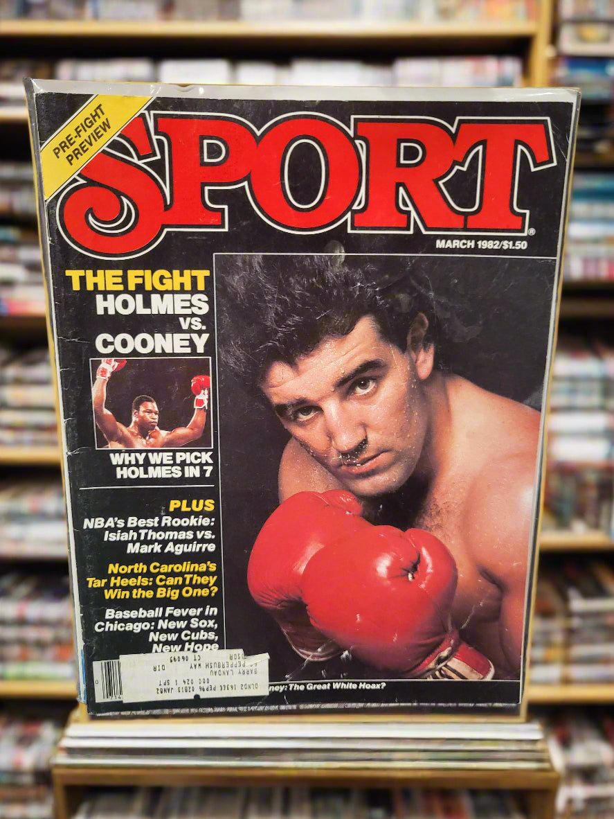 Sport Magazine (March 1982) Larry Holmes vs. Gerry Cooney UNC Michael Jordan