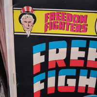 Freedom Fighters #1 (1976) Uncle Sam DC Comics Ernie Chan Cover Bi-Centennial VF