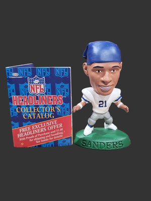 1996 Corinthian NFL Headliners Deion Sanders Cowboys With Catalog Booklet